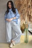 Annie Gingham Quirky 7/8 Pant Denim